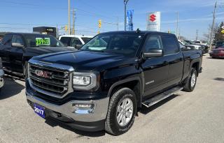 The 2017 GMC Sierra 1500 SLE Crew Cab 4x4 is a powerful and versatile truck designed to tackle any task with ease. With its sleek and rugged exterior, this truck is sure to turn heads wherever you go. Equipped with Bluetooth technology, you can easily stay connected while on the road. The backup camera provides added safety and convenience, making maneuvering in tight spaces a breeze. The truck bed is lined with a durable and protective material, ensuring your cargo stays secure during transportation. This truck is perfect for both work and play, offering impressive towing and hauling capabilities. Dont miss out on the opportunity to own this exceptional vehicle. Upgrade your driving experience and make the 2017 GMC Sierra 1500 SLE Crew Cab 4x4 your next purchase. Empower yourself with this reliable and stylish truck today.

G. D. Coates - The Original Used Car Superstore!
 
  Our Financing: We have financing for everyone regardless of your history. We have been helping people rebuild their credit since 1973 and can get you approvals other dealers cant. Our credit specialists will work closely with you to get you the approval and vehicle that is right for you. Come see for yourself why were known as The Home of The Credit Rebuilders!
 
  Our Warranty: G. D. Coates Used Car Superstore offers fully insured warranty plans catered to each customers individual needs. Terms are available from 3 months to 7 years and because our customers come from all over, the coverage is valid anywhere in North America.
 
  Parts & Service: We have a large eleven bay service department that services most makes and models. Our service department also includes a cleanup department for complete detailing and free shuttle service. We service what we sell! We sell and install all makes of new and used tires. Summer, winter, performance, all-season, all-terrain and more! Dress up your new car, truck, minivan or SUV before you take delivery! We carry accessories for all makes and models from hundreds of suppliers. Trailer hitches, tonneau covers, step bars, bug guards, vent visors, chrome trim, LED light kits, performance chips, leveling kits, and more! We also carry aftermarket aluminum rims for most makes and models.
 
  Our Story: Family owned and operated since 1973, we have earned a reputation for the best selection, the best reconditioned vehicles, the best financing options and the best customer service! We are a full service dealership with a massive inventory of used cars, trucks, minivans and SUVs. Chrysler, Dodge, Jeep, Ford, Lincoln, Chevrolet, GMC, Buick, Pontiac, Saturn, Cadillac, Honda, Toyota, Kia, Hyundai, Subaru, Suzuki, Volkswagen - Weve Got Em! Come see for yourself why G. D. Coates Used Car Superstore was voted Barries Best Used Car Dealership!