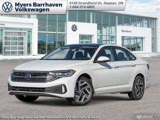 <b>Leather Seats!</b><br> <br> <br> <br>  This 2024 Jetta is an exemplary compact sedan with superior levels of comfort, reliability, and practicality. <br> <br>Built for unbeatable value, practicality, and absolute capability, this 2024 Jetta features a stylish front end with chiseled body lines that flow into a handsomely redesigned rear end. The interior is graced with an abundance of ergonomic cues with a host of safety, infotainment, and comfort-oriented technology. Engineered to deliver efficiency and unrivalled versatility in the urban environment, this 2024 Volkswagen Jetta is an outstanding compact sedan with impressive day-to-day potential.<br> <br> This oryx white pearl effect sedan  has an automatic transmission and is powered by a  1.5L I4 16V GDI DOHC Turbo engine.<br> <br> Our Jettas trim level is Highline. This range-topping Jetta Highline comes standard with an express open/close sunroof, ventilated and heated power-adjustable leather seats with lumbar support and memory function, a 6-speaker BeatsAudio Premium sound system, and adaptive cruise control. Other features include a wireless charging pad for mobile devices, dual-zone climate control, 4G mobile hotspot internet access, proximity keyless entry with push button start and blind spot detection with rear cross traffic alert, along with a leather-wrapped heated steering wheel, LED lights with daytime running lights, a start/stop system with regenerative braking, and an upgraded 8-inch infotainment screen with SiriusXM satellite radio, Apple CarPlay and Android Auto for smartphone integration. Additional features include forward collision warning, autonomous emergency braking, lane keep assist, lane departure warning, a 12-volt DC power outlet, key-fob controls for rear cargo access, front and rear cupholders, and even more. This vehicle has been upgraded with the following features: Leather Seats. <br><br> <br>To apply right now for financing use this link : <a href=https://www.barrhavenvw.ca/en/form/new/financing-request-step-1/44 target=_blank>https://www.barrhavenvw.ca/en/form/new/financing-request-step-1/44</a><br><br> <br/>    6.29% financing for 84 months. <br> Buy this vehicle now for the lowest bi-weekly payment of <b>$248.41</b> with $0 down for 84 months @ 6.29% APR O.A.C. ( Plus applicable taxes -  $840 Documentation fee. Cash purchase selling price includes: Tire Stewardship ($20.00), OMVIC Fee ($12.50). (HST) are extra. </br>(HST), licence, insurance & registration not included </br>    ).  Incentives expire 2024-05-31.  See dealer for details. <br> <br> <br>LEASING:<br><br>Estimated Lease Payment: $229 bi-weekly <br>Payment based on 4.99% lease financing for 48 months with $0 down payment on approved credit. Total obligation $23,833. Mileage allowance of 16,000 KM/year. Offer expires 2024-05-31.<br><br><br>We are your premier Volkswagen dealership in the region. If youre looking for a new Volkswagen or a car, check out Barrhaven Volkswagens new, pre-owned, and certified pre-owned Volkswagen inventories. We have the complete lineup of new Volkswagen vehicles in stock like the GTI, Golf R, Jetta, Tiguan, Atlas Cross Sport, Volkswagen ID.4 electric vehicle, and Atlas. If you cant find the Volkswagen model youre looking for in the colour that you want, feel free to contact us and well be happy to find it for you. If youre in the market for pre-owned cars, make sure you check out our inventory. If you see a car that you like, contact 844-914-4805 to schedule a test drive.<br> Come by and check out our fleet of 40+ used cars and trucks and 100+ new cars and trucks for sale in Nepean.  o~o