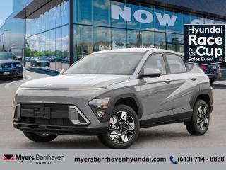 <b>Heated Seats,  Apple CarPlay,  Android Auto,  Remote Start,  Heated Steering Wheel!</b><br> <br> <br> <br>  Built for adventure, this Kona is well equipped, whether in the urban sprawl or the backroads. <br> <br>With more versatility than its tiny stature lets on, this Kona is ready to prove that big things can come in small packages. With an incredibly long feature list, this Kona is incredibly safe and comfortable, compatible with just about anything, and ready for lifes next big adventure. For distilled perfection in the busy crossover SUV segment, this Kona is the obvious choice.<br> <br> This cyber grey SUV  has an automatic transmission and is powered by a  147HP 2.0L 4 Cylinder Engine.<br> This vehicles price also includes $2984 in additional equipment.<br> <br> Our Konas trim level is Preferred AWD. This Kona Preferred AWD rewards you with all-weather usability and steps things up with a heated steering wheel, adaptive cruise control and upgraded aluminum wheels, along with standard features such as heated front seats, front and rear LED lights, remote engine start, and an immersive dual-LCD dash display with a 12.3-inch infotainment screen bundled with Apple CarPlay, Android Auto and Bluelink+ selective service internet access. Safety features also include blind spot detection, lane keeping assist with lane departure warning, front pedestrian braking, and forward collision mitigation. This vehicle has been upgraded with the following features: Heated Seats,  Apple Carplay,  Android Auto,  Remote Start,  Heated Steering Wheel,  Adaptive Cruise Control,  Aluminum Wheels. <br><br> <br/> See dealer for details. <br> <br><br> Come by and check out our fleet of 50+ used cars and trucks and 90+ new cars and trucks for sale in Ottawa.  o~o