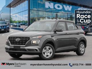 <b>Heated Seats,  Apple CarPlay,  Android Auto,  Lane Keep Assist,  Lane Departure Warning!</b><br> <br> <br> <br>  With amazing cargo space paired to an amazing performer like this 2024 Hyundai Venue, you can get it all done. <br> <br>With an amazing, urban sized footprint, plus a massive amount of cargo space, this 2024 Venue can do it all. Whether you need a grocery getter, kid hauler, or an errand runner, this 2024 Venue is ready to turn everything into an adventure. This modern Venue has a bold yet sophisticated SUV profile that radiates road presence and allows you to express your unique sense of style. <br> <br> This ecotronic grey SUV  has an automatic transmission and is powered by a  121HP 1.6L 4 Cylinder Engine.<br> This vehicles price also includes $2984 in additional equipment.<br> <br> Our Venues trim level is Essential. Packed with incredible standard equipment, this Venue Essential features heated front seats, 60-40 folding rear seats, remote keyless entry, power heated side mirrors, automatic high beams, front and rear cupholders, and an 8-inch touchscreen with wireless Apple CarPlay and Android Auto. Safety features include lane keeping assist, lane departure warning, forward collision avoidance, driver monitoring alert, and a rear view camera. This vehicle has been upgraded with the following features: Heated Seats,  Apple Carplay,  Android Auto,  Lane Keep Assist,  Lane Departure Warning,  Forward Collision Alert,  Proximity Key. <br><br> <br/> See dealer for details. <br> <br><br> Come by and check out our fleet of 20+ used cars and trucks and 90+ new cars and trucks for sale in Ottawa.  o~o
