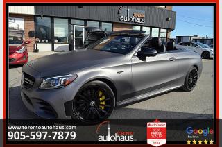C43 AMG DRIVERS PACKAGE - NO ACCIDENTS - WRAPPED IN MATTE GRAY - INTELLIGENT DRIVE PACKAGE - TECHNOLOGY PACKAGE - ORIGINAL COLOUR IS WHITE - NO PAYMENTS UP TO 6 MONTHS O.A.C. - Finance and Save up to $2,000 - FINANCING PRICE ADVERTISED $56,880 call us for more details / NAVIGATION / 360 CAMERA / LEATHER / HEATED AND POWER SEATS / CONVERTIBLE TOP / BLIND SPOT SENSORS / LANE DEPARTURE / PREMIUM SOUND SYSTEM / COMFORT ACCESS / KEYLESS GO / BALANCE OF FACTORY WARRANTY / Bluetooth / Power Windows / Power Locks / Power Mirrors / Keyless Entry / Cruise Control / Air Conditioning / Heated Mirrors / ABS & More <br/> _________________________________________________________________________ <br/> <br/>  <br/> NEED MORE INFO ? BOOK A TEST DRIVE ? visit us TOACARS.ca to view over 120 in inventory, directions and our contact information. <br/> _________________________________________________________________________ <br/> <br/>  <br/> Let Us Take Care of You with Our Client Care Package Only $795.00 <br/> - Worry Free 5 Days or 500KM Exchange Program* <br/> - 36 Days/2000KM Powertrain & Safety Items Coverage <br/> - Premium Safety Inspection & Certificate <br/> - Oil Check <br/> - Brake Service <br/> - Tire Check <br/> - Cosmetic Reconditioning* <br/> - Carfax Report <br/> - Full Interior/Exterior & Engine Detailing <br/> - Franchise Dealer Inspection & Safety Available Upon Request* <br/> * Client care package is not included in the finance and cash price sale <br/> * Premium vehicles may be subject to an additional cost to the client care package <br/> _________________________________________________________________________ <br/> <br/>  <br/> Financing starts from the Lowest Market Rate O.A.C. & Up To 96 Months term*, conditions apply. Good Credit or Bad Credit our financing team will work on making your payments to your affordability. Visit ********** for application. Interest rate will depend on amortization, finance amount, presentation, credit score and credit utilization. We are a proud partner with major Canadian banks (National Bank, TD Canada Trust, CIBC, Dejardins, RBC and multiple sub-prime lenders). Finance processing fee averages 6 dollars bi-weekly on 84 months term and the exact amount will depend on the deal presentation, amortization, credit strength and difficulty of submission. For more information about our financing process please contact us directly. <br/> _________________________________________________________________________ <br/> <br/>  <br/> We conduct daily research & monitor our competition which allows us to have the most competitive pricing and takes away your stress of negotiations. <br/> <br/>  <br/> _________________________________________________________________________ <br/> <br/>  <br/> Worry Free 5 Days or 500KM Exchange Program*, valid when purchasing the vehicle at advertised price with Client Care Package. Within 5 days or 500km exchange to an equal value or higher priced vehicle in our inventory. Note: Client Care package, financing processing and licensing is non refundable. Vehicle must be exchanged in the same condition as delivered to you. For more questions, please contact us at sales @ torontoautohaus . com or call us 9 0 5 5 9 7 7 8 7 9 <br/> _________________________________________________________________________ <br/> <br/>  <br/> As per OMVIC regulations if the vehicle is sold not certified. Therefore, this vehicle is not certified and not drivable or road worthy. The certification is included with our client care package as advertised above for only $795.00 that includes premium addons and services. All our vehicles are in great shape and have been inspected by a licensed mechanic and are available to test drive with an appointment. HST & Licensing Extra <br/>