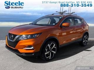 Recent Arrival! Orange 2023 Nissan Qashqai SL AWD CVT with Xtronic 2.0L DOHC Atlantic Canadas largest Subaru dealer.All Wheel Drive, Adaptive suspension, Alloy wheels, AM/FM radio: SiriusXM, Auto High-beam Headlights, Automatic temperature control, Blind Spot Warning, Electronic Stability Control, Emergency communication system: NissanConnect Services w/6 month free trial, Exterior Parking Camera Rear, Front dual zone A/C, Fully automatic headlights, Heated Front Seats, Heated steering wheel, Navigation system: NissanConnect Navigation, NissanConnect featuring Apple CarPlay and Android Auto, Power moonroof, Rear Parking Sensors, Steering wheel mounted audio controls, Telescoping steering wheel, Tilt steering wheel.WE MAKE IT EASY!