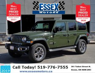 Used 2021 Jeep Wrangler Unlimited Sahara*Low K's*4x4*CarPlay*Rear Cam*Navi for sale in Essex, ON