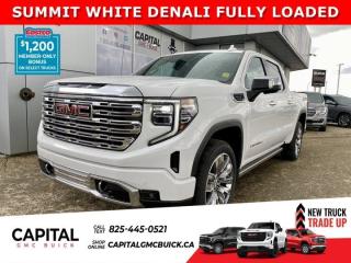 Take a look at this 2024 SIERRA 1500 Denali in ONYX BLACK! Its equipped with the Technology Package, RESERVE PACKAGE, 360-degree camera, heads-up display, sunroof, power retractable running boards, 22-inch multi-dimensional polished aluminum wheels, adaptive cruise control, rear camera mirror, bed view camera, BOSE audio speakers, and much more!Ask for the Internet Department for more information or book your test drive today! Text 365-601-8318 for fast answers at your fingertips!AMVIC Licensed Dealer - Licence Number B1044900Disclaimer: All prices are plus taxes and include all cash credits and loyalties. See dealer for details. AMVIC Licensed Dealer # B1044900