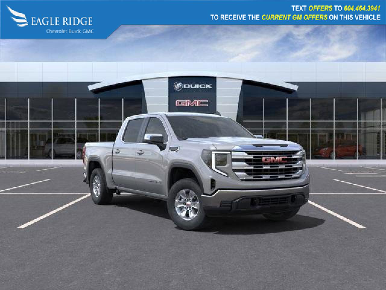 New 2024 GMC Sierra 1500 SLE Heated Steering wheel, Adaptive cruise control, Lane keep assist, Automatic emergency braking for sale in Coquitlam, BC
