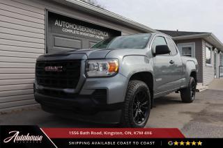 The 2021 GMC Canyon Elevation comes packed with a 3.6L V6, 18-inch Black painted aluminum wheels, 8-inch diagonal GMC Infotainment System with color touchscreen, offering seamless integration with Apple CarPlay® and Android Auto for enhanced connectivity, Rear Vision Camera for added safety and ease in parking, Traction Control and StabiliTrak, an electronic stability control system, for improved handling and safety and so much more! This vehicle still has a balance of GMC manufacturer Warranty, is a 1 Owner vehicle with a clean CARFAX.



<p>**PLEASE CALL TO BOOK YOUR TEST DRIVE! THIS WILL ALLOW US TO HAVE THE VEHICLE READY BEFORE YOU ARRIVE. THANK YOU!**</p>

<p>The above advertised price and payment quote are applicable to finance purchases. <strong>Cash pricing is an additional $699. </strong> We have done this in an effort to keep our advertised pricing competitive to the market. Please consult your sales professional for further details and an explanation of costs. <p>

<p>WE FINANCE!! Click through to AUTOHOUSEKINGSTON.CA for a quick and secure credit application!<p><strong>

<p><strong>All of our vehicles are ready to go! Each vehicle receives a multi-point safety inspection, oil change and emissions test (if needed). Our vehicles are thoroughly cleaned inside and out.<p>

<p>Autohouse Kingston is a locally-owned family business that has served Kingston and the surrounding area for more than 30 years. We operate with transparency and provide family-like service to all our clients. At Autohouse Kingston we work with more than 20 lenders to offer you the best possible financing options. Please ask how you can add a warranty and vehicle accessories to your monthly payment.</p>

<p>We are located at 1556 Bath Rd, just east of Gardiners Rd, in Kingston. Come in for a test drive and speak to our sales staff, who will look after all your automotive needs with a friendly, low-pressure approach. Get approved and drive away in your new ride today!</p>

<p>Our office number is 613-634-3262 and our website is www.autohousekingston.ca. If you have questions after hours or on weekends, feel free to text Kyle at 613-985-5953. Autohouse Kingston  It just makes sense!</p>

<p>Office - 613-634-3262</p>

<p>Kyle Hollett (Sales) - Extension 104 - Cell - 613-985-5953; kyle@autohousekingston.ca</p>

<p>Joe Purdy (Finance) - Extension 103 - Cell  613-453-9915; joe@autohousekingston.ca</p>

<p>Brian Doyle (Sales and Finance) - Extension 106 -  Cell  613-572-2246; brian@autohousekingston.ca</p>

<p>Bradie Johnston (Director of Awesome Times) - Extension 101 - Cell - 613-331-1121; bradie@autohousekingston.ca</p>