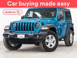Used 2020 Jeep Wrangler Sport S 4x4 w/ Uconnect 4, Apple CarPlay & Android Auto, A/C for sale in Toronto, ON