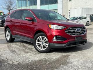 Red 2019 Ford Edge SEL 4D Sport Utility EcoBoost 2.0L I4 GTDi DOHC Turbocharged VCT 
8-Speed Automatic AWD 

Panoramic Sunroof, AWD, ABS brakes, Air Conditioning, Alloy wheels, Auto High-beam Headlights, Automatic temperature control, Equipment Group 201A, Heated front seats, Navigation System, Power Liftgate, Split folding rear seat.


Reviews:
  * Owners say they appreciate the easy-to-use technology and enjoy a comfortable drive in most conditions. Expect a pleasing punch from the 2.7L engine, which sportier drivers seem to enjoy. The updated infotainment system is easy to learn, even for first-time touchscreen users. Source: autoTRADER.ca