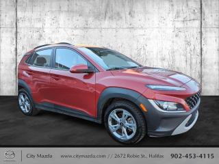 <em><strong>SPORTY, FUN AND WELL EQUIPPED, HOW CAN YOU GO WRONG WITH THIS VALUE PRICED ALL WHEEL DRIVE SPORT UTILITY. 2022 HYUNDAI KONA PREFERRED, 4 CYLINDER, AUTOMATIC, POWER WINDOWS, POWER LOCKS, TILT AND TELESCOPIC STEERING, HEATED FRONT SEATS, HEATED STEERING WHEEL, DRIVERS INFORMATION CENTER, STEERING WHEEL CONTROLS, AM/FM STEREO WITH MP3 PLAYER AND SIRIUS/XM SATELLITE RADIO, BACK UP CAMERA, REMOTE KEYLESS ENTRY, KEYLESS START, REMOTE KEYLESS STARTER AND MORE!</strong></em>

<em><strong>60 POINT INSPECTION WITH A NO CHARGE 3 MONTH OR 6000KM COMPREHENSIVE WARRANTY, $100 GAS CARD AND A FULL TANK OF GAS. CALL TODAY FOR YOUR TEST DRIVE.</strong></em>

<em><strong>NO SURPRISE PRICING</strong></em>

<em><strong>We at, City Mazda and, City Pre-Owned strive for excellence and customer satisfaction. We are a locally owned, independent dealership that has been proudly serving the Maritimes for 37 years and counting! Every retail checked vehicle goes through an extensive inspection process to insure the best quality and standard we can offer. Our financial team can offer many different options to fit any need! We look forward to earning your business and become your “One Stop Shop” for any and ALL of your automotive needs! Find us on Facebook to follow our events and news! Ask about our FAMOUS maintenance plans! Contact us today, we welcome you to the CITY MAZDA PRE OWNED family in advance;  you will not be disappointed!</strong></em>