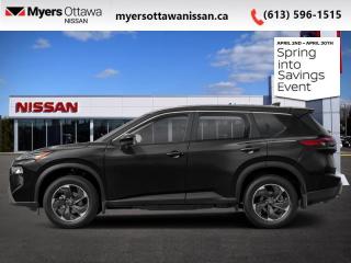<b>Moonroof,  Power Liftgate,  Adaptive Cruise Control,  Alloy Wheels,  Heated Seats!</b><br> <br> <br> <br>  Generous cargo space and amazing flexibility mean this 2024 Rogue has space for all of lifes adventures. <br> <br>Nissan was out for more than designing a good crossover in this 2024 Rogue. They were designing an experience. Whether your adventure takes you on a winding mountain path or finding the secrets within the city limits, this Rogue is up for it all. Spirited and refined with space for all your cargo and the biggest personalities, this Rogue is an easy choice for your next family vehicle.<br> <br> This super black SUV  has an automatic transmission and is powered by a  201HP 1.5L 3 Cylinder Engine.<br> <br> Our Rogues trim level is SV Moonroof. Rogue SV steps things up with a power moonroof, a power liftgate for rear cargo access, adaptive cruise control and ProPilot Assist. Also standard include heated front heats, a heated leather steering wheel, mobile hotspot internet access, proximity key with remote engine start, dual-zone climate control, and an 8-inch infotainment screen with NissanConnect, Apple CarPlay, and Android Auto. Safety features also include lane departure warning, blind spot detection, front and rear collision mitigation, and rear parking sensors. This vehicle has been upgraded with the following features: Moonroof,  Power Liftgate,  Adaptive Cruise Control,  Alloy Wheels,  Heated Seats,  Heated Steering Wheel,  Mobile Hotspot. <br><br> <br>To apply right now for financing use this link : <a href=https://www.myersottawanissan.ca/finance target=_blank>https://www.myersottawanissan.ca/finance</a><br><br> <br/>    5.74% financing for 84 months. <br> Payments from <b>$596.00</b> monthly with $0 down for 84 months @ 5.74% APR O.A.C. ( Plus applicable taxes -  $621 Administration fee included. Licensing not included.    ).  Incentives expire 2024-04-30.  See dealer for details. <br> <br> <br>LEASING:<br><br>Estimated Lease Payment: $518/m <br>Payment based on 5.49% lease financing for 60 months with $0 down payment on approved credit. Total obligation $31,087. Mileage allowance of 20,000 KM/year. Offer expires 2024-04-30.<br><br><br><br> Come by and check out our fleet of 50+ used cars and trucks and 90+ new cars and trucks for sale in Ottawa.  o~o