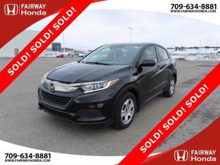 Odometer is 6111 kilometers below market average! Crystal Black Pearl 2020 Honda HR-V LX AWD! EXT WARRANTY till 10/05/2025 or 120,000 KM AWD CVT 1.8L I4 SOHC 16V i-VTEC*Professionally Detailed*, *Market Value Pricing*, 17 Aluminum Alloy Wheels, 4 Speakers, 4-Wheel Disc Brakes, ABS brakes, Air Conditioning, AM/FM radio, Apple CarPlay/Android Auto, Auto High-beam Headlights, Automatic temperature control, Brake assist, Bumpers: body-colour, Delay-off headlights, Driver door bin, Driver vanity mirror, Dual front impact airbags, Dual front side impact airbags, Electronic Stability Control, Emergency communication system: HondaLink Assist, Exterior Parking Camera Rear, Fabric Seating Surfaces, Forward collision: Collision Mitigation Braking System (CMBS) + FCW mitigation, Front anti-roll bar, Front reading lights, Front wheel independent suspension, Fully automatic headlights, Heated door mirrors, Heated Front Bucket Seats, Heated front seats, Illuminated entry, Lane departure: Lane Keeping Assist System (LKAS) active, Low tire pressure warning, Occupant sensing airbag, Outside temperature display, Overhead airbag, Panic alarm, Passenger door bin, Passenger vanity mirror, Power door mirrors, Power steering, Power windows, Radio data system, Radio: 160-Watt AM/FM Audio System, Rear anti-roll bar, Rear window defroster, Rear window wiper, Remote keyless entry, Security system, Speed control, Speed-sensing steering, Split folding rear seat, Spoiler, Steering wheel mounted audio controls, Tachometer, Telescoping steering wheel, Tilt steering wheel, Traction control, Trip computer.Honda Certified Details:* Multipoint Inspection* 7 day/1,000 km exchange privilege whichever comes first* 24 hours/day, 7 days/week* 7 year / 160,000 km Power Train Warranty whichever comes first. This is an additional 2 year/60,000 kms beyond the original factory Power Train warranty. Honda Certified Used Vehicles also have the option to upgrade to a Honda Plus Extended Warranty* Exclusive finance rates on Certified Pre-Owned Honda models* Vehicle history report. Access to MyHondaFairway Honda - Community Driven!