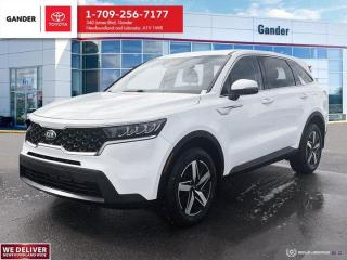 New Price!2021 Kia Sorento LX Plus 8-Speed Automatic AWD 2.5L I4 DGI DOHC 16V LEV3-ULEV70 191hpWhiteALL CREDIT APPLICATIONS ACCEPTED! ESTABLISH OR REBUILD YOUR CREDIT HERE. APPLY AT https://steeleadvantagefinancing.com/?dealer=7148 We know that you have high expectations in your car search in NL. So, if youre in the market for a pre-owned vehicle that undergoes our exclusive inspection protocol, stop by Gander Toyota. Were confident we have the right vehicle for you. Here at Gander Toyota, we enjoy the challenge of meeting and exceeding customer expectations in all things automotive.**Market Value Pricing**, AWD, 3rd row seats: split-bench, Air Conditioning, Apple CarPlay & Android Auto, Auto High-beam Headlights, Exterior Parking Camera Rear, Speed control.Certification Program Details: 85 Point inspection Fluid Top Ups Brake Inspection Tire Inspection Oil Change Recall Check Copy Of Carfax ReportSteele Auto Group is the most diversified group of automobile dealerships in Atlantic Canada, with 34 dealerships selling 27 brands and an employee base of over 1000. Sales are up by double digits over last year and the plan going forward is to expand further into Atlantic Canada. PLEASE CONFIRM WITH US THAT ALL OPTIONS, FEATURES AND KILOMETERS ARE CORRECT.