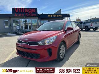 <b>Heated Seats,  Heated Steering Wheel,  Bluetooth,  Steering Wheel Audio Control,  Rearview Camera!</b><br> <br> We sell high quality used cars, trucks, vans, and SUVs in Saskatoon and surrounding area.<br> <br>   This 2019 Kia Rio gives the competition a run for their money, offering much more than you would expect in a modern compact sedan. This  2019 Kia Rio is for sale today. <br> <br>This 2019 Kia Rio is often put into the box of affordable compact sedans, but this sedan breaks that mold with astounding value and a huge list of premium features. More than just beating the competition in straight value to feature ratio, this Kia Rio also provides a smooth and dynamic driving experience thats on par with most sedans above its class. For an amazing value that will last a lifetime, look no further than the 2019 Kia Rio.This  sedan has 102,786 kms. Its  red in colour  . It has a 6 speed automatic transmission and is powered by a  130HP 1.6L 4 Cylinder Engine.  <br> <br> Our Rios trim level is LX+ Auto. This LX+ adds some basic features to modernize your Rio with cruise control, air conditioning, and illuminated vanity mirrors. Standard features also include some amazing tech like an infotainment system with a 5 inch display, Bluetooth, aux and USB inputs, and AM/FM/MP3 and satellite radio. Continuing the Kia tradition of high value is a loaded interior featuring heated front seats and steering wheel, leather steering wheel with audio controls, remote keyless entry, power locks and windows, rearview camera, automatic headlights, and heated power side mirrors. This vehicle has been upgraded with the following features: Heated Seats,  Heated Steering Wheel,  Bluetooth,  Steering Wheel Audio Control,  Rearview Camera,  Remote Keyless Entry,  Heated Side Mirrors. <br> <br>To apply right now for financing use this link : <a href=https://www.villageauto.ca/car-loan/ target=_blank>https://www.villageauto.ca/car-loan/</a><br><br> <br/><br> Buy this vehicle now for the lowest bi-weekly payment of <b>$148.09</b> with $0 down for 84 months @ 5.99% APR O.A.C. ( Plus applicable taxes -  Plus applicable fees   ).  See dealer for details. <br> <br><br> Village Auto Sales has been a trusted name in the Automotive industry for over 40 years. We have built our reputation on trust and quality service. With long standing relationships with our customers, you can trust us for advice and assistance on all your motoring needs. </br>

<br> With our Credit Repair program, and over 250 well-priced vehicles in stock, youll drive home happy, and thats a promise. We are driven to ensure the best in customer satisfaction and look forward working with you. </br> o~o