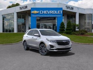 <b>Power Liftgate,  Blind Spot Detection,  Climate Control,  Heated Seats,  Apple CarPlay!</b><br> <br>   With its comfortable ride, roomy cabin and the technology to help you keep in touch, this 2024 Chevy Equinox is one of the best in its class. <br> <br>This extremely competent Chevy Equinox is a rewarding SUV that doubles down on versatility, practicality and all-round reliability. The dazzling exterior styling is sure to turn heads, while the well-equipped interior is put together with great quality, for a relaxing ride every time. This 2024 Equinox is sure to be loved by the whole family.<br> <br> This sterling grey metallic SUV  has an automatic transmission and is powered by a  175HP 1.5L 4 Cylinder Engine.<br> <br> Our Equinoxs trim level is RS. The RS trim of the Equinox adds in blacked out exterior styling elements, with a power liftgate for rear cargo access, blind spot detection and dual-zone climate control, and is decked with great standard features such as front heated seats with lumbar support, remote engine start, air conditioning, remote keyless entry, and a 7-inch infotainment touchscreen with Apple CarPlay and Android Auto, along with active noise cancellation. Safety on the road is assured with automatic emergency braking, forward collision alert, lane keep assist with lane departure warning, front and rear park assist, and front pedestrian braking. This vehicle has been upgraded with the following features: Power Liftgate,  Blind Spot Detection,  Climate Control,  Heated Seats,  Apple Carplay,  Android Auto,  Remote Start. <br><br> <br>To apply right now for financing use this link : <a href=https://www.taylorautomall.com/finance/apply-for-financing/ target=_blank>https://www.taylorautomall.com/finance/apply-for-financing/</a><br><br> <br/>    4.49% financing for 84 months. <br> Buy this vehicle now for the lowest bi-weekly payment of <b>$277.36</b> with $0 down for 84 months @ 4.49% APR O.A.C. ( Plus applicable taxes -  Plus applicable fees   / Total Obligation of $50482  ).  Incentives expire 2024-04-30.  See dealer for details. <br> <br> <br>LEASING:<br><br>Estimated Lease Payment: $241 bi-weekly <br>Payment based on 6.9% lease financing for 60 months with $0 down payment on approved credit. Total obligation $31,331. Mileage allowance of 16,000 KM/year. Offer expires 2024-04-30.<br><br><br><br> Come by and check out our fleet of 90+ used cars and trucks and 170+ new cars and trucks for sale in Kingston.  o~o