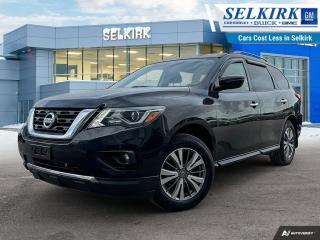 <b>Navigation,  Heated Seats,  Remote Start,  Heated Steering Wheel,  Blind Spot Warning!</b><br> <br>    Made with versatility in mind, this 2020 Nissan Pathfinder is loaded with adventure-ready features that fuel your family’s active lifestyle. This  2020 Nissan Pathfinder is for sale today in Selkirk. <br> <br>This 2020 Nissan Pathfinder is equipped with all the latest in safety features, allowing you to take on any road with the confidence that your passengers are safe. Extremely engineered to take a beating and still maintain quintessential Japanese reliability, peace of mind is assured with robust SUV. Whether a long road trip or a back-country getaway, this Nissan Pathfinder is built to conquer every journey with comfort and ease of mind.This  SUV has 98,596 kms. Its  nice in colour  . It has an automatic transmission and is powered by a  284HP 3.5L V6 Cylinder Engine.  It may have some remaining factory warranty, please check with dealer for details. <br> <br> Our Pathfinders trim level is SV Tech. This Pathfinder SV has all the tech you would expect from a modern SUV with intelligent 4x4 with hill descent control, 4 wheel independent suspension, aluminum wheels, LED daytime running lights, auto on/off headlights, fog lights, heated power side mirrors with turn signals, blind spot warning with rear cross traffic alert, and automatic emergency braking for convenience and safety along with an 8 inch NissanConnect multi-touch display with navigation, SiriusXM radio, Bluetooth control and streaming, MP3/WMA playback, aux and USB inputs, and an RCA video input for connectivity. The interior has some great comforts with Advanced Drive-Assist, rear parking assistance, remote start, remote keyless entry, tri-zone automatic climate control, intelligent cruise control, heated leather steering wheel, heated seats, and ample cup holders and storage cubbies. This vehicle has been upgraded with the following features: Navigation,  Heated Seats,  Remote Start,  Heated Steering Wheel,  Blind Spot Warning,  Aluminum Wheels. <br> <br>To apply right now for financing use this link : <a href=https://www.selkirkchevrolet.com/pre-qualify-for-financing/ target=_blank>https://www.selkirkchevrolet.com/pre-qualify-for-financing/</a><br><br> <br/><br>Selkirk Chevrolet Buick GMC Ltd carries an impressive selection of new and pre-owned cars, crossovers and SUVs. No matter what vehicle you might have in mind, weve got the perfect fit for you. If youre looking to lease your next vehicle or finance it, we have competitive specials for you. We also have an extensive collection of quality pre-owned and certified vehicles at affordable prices. Winnipeg GMC, Chevrolet and Buick shoppers can visit us in Selkirk for all their automotive needs today! We are located at 1010 MANITOBA AVE SELKIRK, MB R1A 3T7 or via phone at 204-482-1010.<br> Come by and check out our fleet of 80+ used cars and trucks and 190+ new cars and trucks for sale in Selkirk.  o~o