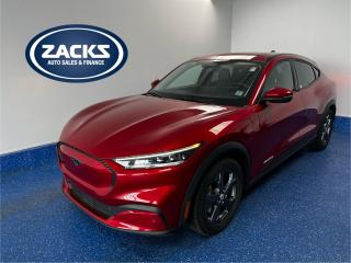 New Price! 2022 Ford Mustang Mach-E Select Select AWD | Zacks Certified | Ask about Provincia Certified. Single-Speed Automatic AWD Rapid Red Metallic Tinted Clearcoat Electric Motor<br>Odometer is 7990 kilometers below market average!<br><br>360 Degree Camera, ActiveX Heated Bucket Seats, AM/FM radio: SiriusXM with 360L, Automatic temperature control, BlueCruise Hands-Free Driving, Cargo Area Cover, Comfort/Technology Package, Equipment Group 100A, Exterior Parking Camera Rear, Ford Co-Pilot360 Active 2.0, Front Bucket Seats, Heated Steering Wheel, Memory Drivers Seat, Power driver seat, Power Liftgate, Remote keyless entry, SiriusXM Radio w/360L, Wheels: 18 Carbonized Grey-Painted Aluminum.<br><br>Certification Program Details: Fully Reconditioned | Fresh 2 Yr MVI | 30 day warranty* | 110 point inspection | Full tank of fuel | Krown rustproofed | Flexible financing options | Professionally detailed<br><br>This vehicle is Zacks Certified! Youre approved! We work with you. Together well find a solution that makes sense for your individual situation. Please visit us or call 902 843-3900 to learn about our great selection.<br><br>With 22 lenders available Zacks Auto Sales can offer our customers with the lowest available interest rate. Thank you for taking the time to check out our selection!