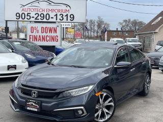 Used 2019 Honda Civic TOURING *LOADED/LEATHER/SUNROOF/PUSH REMOTE START/BLIND SPOT CAM for sale in Mississauga, ON