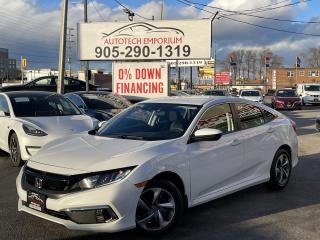 Used 2019 Honda Civic LX Pearl White Carplay Android/Heated Seats /Honda Sensing/Camera for sale in Mississauga, ON