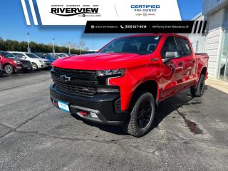 <p>Freshly added to our pre-owned lot is this 2022 Chevrolet Silverado LT TrailBoss in Red Hot! Only One Owner and No Accidents</p>

<p>The 2022 Chevrolet Silverado LT TrailBoss combines rugged capability with modern amenities. Boasting a powerful engine and off-road enhancements, its ready to tackle any terrain with confidence. With its bold design and advanced technology features, this truck offers both style and substance for drivers seeking adventure and versatility on and off the road.</p>

<p>Some of the features include, cloth upholstery, heated front seats, heated steering wheel, trailering package, rear view camera with front and rear park assist, keyless entry, remote vehicle start, ChevyTec spray on bedliner, hitch guidance, cruise control, power outlets, USB outlets, teen driver option, a touchscreen display, 18 black aluminum wheels, off-road suspension with 2 lift, automatic climate and so much more!</p>

<p>Call and book your appointment today!</p>
<p><span style=font-size:12px><span style=font-family:Arial,Helvetica,sans-serif><strong>Certified Pre-Owned</strong> vehicles go through a 150+ point inspection and are reconditioned to the highest standards. They include a 3 month/5,000km dealer certified warranty with 24 hour roadside assistance, exchange privileged within first 30 days/2,500km and a 3 month free trial of SiriusXM radio (when vehicle is equipped). Verify with dealer for all vehicle features.</span></span></p>

<p><span style=font-size:12px><span style=font-family:Arial,Helvetica,sans-serif>All our vehicles are <strong>Market Value Priced</strong> which provides you with the most competitive prices on all our pre-owned vehicles, all the time. </span></span></p>

<p><span style=font-size:12px><span style=font-family:Arial,Helvetica,sans-serif><strong><span style=background-color:white><span style=color:black>**All advertised pricing is for financing purchases, all-cash purchases will have a surcharge.</span></span></strong><span style=background-color:white><span style=color:black> Surcharge rates based on the selling price $0-$29,999 = $1,000 and $30,000+ = $2,000. </span></span></span></span></p>

<p><span style=font-size:12px><span style=font-family:Arial,Helvetica,sans-serif><strong>*4.99% Financing</strong> available OAC on select pre-owned vehicles up to 24 months, 6.49% for 36-48 months, 6.99% for 60-84 months.(2019-2025MY Encore, Envision, Enclave, Verano, Regal, LaCrosse, Cruze, Equinox, Spark, Sonic, Malibu, Impala, Trax, Blazer, Traverse, Volt, Bolt, Camaro, Corvette, Silverado, Colorado, Tahoe, Suburban, Terrain, Acadia, Sierra, Canyon, Yukon/XL).</span></span></p>

<p><span style=font-size:12px><span style=font-family:Arial,Helvetica,sans-serif>Visit us today at 854 Murray Street, Wallaceburg ON or contact us at 519-627-6014 or 1-800-828-0985.</span></span></p>

<p> </p>