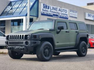 Used 2007 Hummer H3 ARMY GREEN | 4WD | SUNROOF | NAVIGATION PCKG | LEATHER INTERIOR for sale in Concord, ON