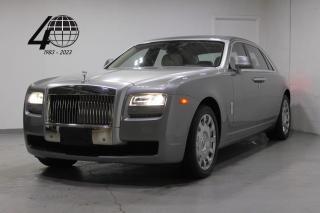 <p>Our Ghost is an extended-length 4-door Rolls Royce sedan, featuring a twin-turbo V12 engine with 560 horsepower, adaptive air suspension, rear power-closing suicide doors, and highly-equipped with luxury features! An icon of British luxury, optioned in dark metallic silver with a satin silver bonnet finish, on 20” wheels, over a white leather interior with wood trim.<br />
<br />
An exclusive class of luxury with a massive amount of features including keyless entry/push-button start with soft-close doors, a panoramic roof, rear seat displays with center armrest controls, front/rear heated/cooled/massaging seats, a heads-up display, a surround view camera system, and much more!</p>

<p>World Fine Cars Ltd. has been in business for over 40 years and maintains over 90 pre-owned vehicles in inventory at all times. Every certified retailed vehicle will have a 3 Month 3000 KM POWERTRAIN WARRANTY WITH SEALS AND GASKETS COVERAGE, with our compliments (conditions apply please contact for details). CarFax Reports are always available at no charge. We offer a full service center and we are able to service everything we sell. With a state of the art showroom including a comfortable customer lounge with WiFi access. We invite you to contact us today 1-888-334-2707 www.worldfinecars.com</p>