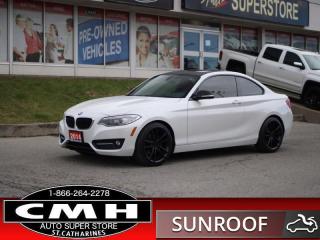 <b>DRIVES PERFECT !! BLUETOOTH, STEERING WHEEL AUDIO CONTROLS, CRUISE CONTROL, RED LEATHER SEATS, POWER DRIVER SEAT, HEATED SEATS, HEATED STEERING WHEEL, DUAL CLIMATE CONTROL, AUX + USB PORTS, PADDLE SHIFTERS, 18-INCH ALLOY WHEELS</b><br>      This  2014 BMW 2 Series is for sale today. <br> <br>With a brand new, elegant, and more mature design, this 2014 BMW 2 Series offers more space both in the cabin and the trunk, as well as a luxuriously appointed interior. Not only is this 2014 BMW 2 Series a sportier alternative to the outdated predecessor, but it better emphasizes the world famous BMW driving dynamics. This  coupe has 268,511 kms. Its  white in colour  . It has an automatic transmission and is powered by a  241HP 2.0L 4 Cylinder Engine. <br> <br>To apply right now for financing use this link : <a href=https://www.cmhniagara.com/financing/ target=_blank>https://www.cmhniagara.com/financing/</a><br><br> <br/><br>Trade-ins are welcome! Financing available OAC ! Price INCLUDES a valid safety certificate! Price INCLUDES a 60-day limited warranty on all vehicles except classic or vintage cars. CMH is a Full Disclosure dealer with no hidden fees. We are a family-owned and operated business for over 30 years! o~o