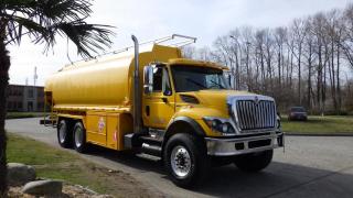 2010 International 7500 Tandem Fuel Tanker Truck Diesel, 9.3L L6 DIESEL engine, 6 cylinder, 2 door, manual, cruise control, air conditioning, air seat, air horn, air suspension, Panasonic CQ-CP137U head unit, maker interrupt, engine brake, PDL lock, differential lock, parked region, inhibit region, backup lights, positive air shutoff, eaton fuller 10 speed, fuel pump, 20000L tank, emergency shutoff, AM/FM radio, power door locks, power windows, power mirrors, yellow exterior, black interior, cloth. $69,710.00 plus $375 processing fee, $70,085.00 total payment obligation before taxes.  Listing report, warranty, contract commitment cancellation fee, financing available on approved credit (some limitations and exceptions may apply). All above specifications and information is considered to be accurate but is not guaranteed and no opinion or advice is given as to whether this item should be purchased. We do not allow test drives due to theft, fraud and acts of vandalism. Instead we provide the following benefits: Complimentary Warranty (with options to extend), Limited Money Back Satisfaction Guarantee on Fully Completed Contracts, Contract Commitment Cancellation, and an Open-Ended Sell-Back Option. Ask seller for details or call 604-522-REPO(7376) to confirm listing availability.