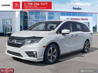 New Price!2020 Honda Odyssey EX 10-Speed Automatic FWD 3.5L V6 SOHC i-VTEC 24VPlatinum White PearlOdometer is 38224 kilometers below market average!ALL CREDIT APPLICATIONS ACCEPTED! ESTABLISH OR REBUILD YOUR CREDIT HERE. APPLY AT https://steeleadvantagefinancing.com/?dealer=7148 We know that you have high expectations in your car search in NL. So, if youre in the market for a pre-owned vehicle that undergoes our exclusive inspection protocol, stop by Gander Toyota. Were confident we have the right vehicle for you. Here at Gander Toyota, we enjoy the challenge of meeting and exceeding customer expectations in all things automotive.**Market Value Pricing**, 3rd row seats: split-bench, A/V remote: CabinControl, Air Conditioning, Alloy wheels, Apple CarPlay/Android Auto, Auto High-beam Headlights, Exterior Parking Camera Rear, Heated Front Bucket Seats, Low tire pressure warning, Power driver seat, Power moonroof, Speed control.Steele Auto Group is the most diversified group of automobile dealerships in Atlantic Canada, with 34 dealerships selling 27 brands and an employee base of over 1000. Sales are up by double digits over last year and the plan going forward is to expand further into Atlantic Canada. PLEASE CONFIRM WITH US THAT ALL OPTIONS, FEATURES AND KILOMETERS ARE CORRECT.