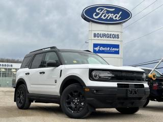 <b>Ford Co-Pilot360 Assist+, Wireless Charging, Black Appearance Package, 17 Wheels, Class II Trailer Tow Package!</b><br> <br> <br> <br>  Looking for off-roading capability with a mix off efficiency and tech features? This Bronco Sport is certainly up to the challenge. <br> <br>A compact footprint, an iconic name, and modern luxury come together to make this Bronco Sport an instant classic. Whether your next adventure takes you deep into the rugged wilds, or into the rough and rumble city, this Bronco Sport is exactly what you need. With enough cargo space for all of your gear, the capability to get you anywhere, and a manageable footprint, theres nothing quite like this Ford Bronco Sport.<br> <br> This oxford white SUV  has a 8 speed automatic transmission and is powered by a  181HP 1.5L 3 Cylinder Engine.<br> <br> Our Bronco Sports trim level is Big Bend. This Bronco Big Bend steps things up with heated cloth front seats that feature power lumbar adjustment, along with SiriusXM streaming radio and exclusive aluminum wheels. Also standard include voice-activated automatic air conditioning, 8-inch SYNC 3 powered infotainment screen with Apple CarPlay and Android Auto, smart charging USB type-A and type-C ports, 4G LTE mobile hotspot internet access, proximity keyless entry with remote start, and a robust terrain management system that features the trademark Go Over All Terrain (G.O.A.T.) driving modes. Additional features include blind spot detection, rear cross traffic alert and pre-collision assist with automatic emergency braking, lane keeping assist, lane departure warning, forward collision alert, driver monitoring alert, a rear-view camera, and so much more. This vehicle has been upgraded with the following features: Ford Co-pilot360 Assist+, Wireless Charging, Black Appearance Package, 17 Wheels, Class Ii Trailer Tow Package, Convenience Package, Fog Lamps. <br><br> View the original window sticker for this vehicle with this url <b><a href=http://www.windowsticker.forddirect.com/windowsticker.pdf?vin=3FMCR9B69RRE57603 target=_blank>http://www.windowsticker.forddirect.com/windowsticker.pdf?vin=3FMCR9B69RRE57603</a></b>.<br> <br>To apply right now for financing use this link : <a href=https://www.bourgeoismotors.com/credit-application/ target=_blank>https://www.bourgeoismotors.com/credit-application/</a><br><br> <br/> 2.99% financing for 84 months.  Incentives expire 2024-04-30.  See dealer for details. <br> <br>Discount on vehicle represents the Cash Purchase discount applicable and is inclusive of all non-stackable and stackable cash purchase discounts from Ford of Canada and Bourgeois Motors Ford and is offered in lieu of sub-vented lease or finance rates. To get details on current discounts applicable to this and other vehicles in our inventory for Lease and Finance customer, see a member of our team. </br></br>Discover a pressure-free buying experience at Bourgeois Motors Ford in Midland, Ontario, where integrity and family values drive our 78-year legacy. As a trusted, family-owned and operated dealership, we prioritize your comfort and satisfaction above all else. Our no pressure showroom is lead by a team who is passionate about understanding your needs and preferences. Located on the shores of Georgian Bay, our dealership offers more than just vehiclesits an experience rooted in community, trust and transparency. Trust us to provide personalized service, a diverse range of quality new Ford vehicles, and a seamless journey to finding your perfect car. Join our family at Bourgeois Motors Ford and let us redefine the way you shop for your next vehicle.<br> Come by and check out our fleet of 80+ used cars and trucks and 210+ new cars and trucks for sale in Midland.  o~o