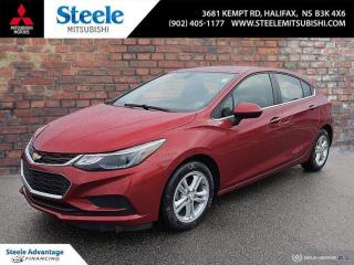 GREAT FOR CRUISIN GET IT? CRUZEN! IM HERE ALL WEEKEND FOLKS.2018 Chevrolet Cruze LT Turbo AVAILABLE RIGHT NOW! 4-Wheel Disc Brakes, ABS brakes, Air Conditioning, Alloy wheels, Apple CarPlay/Android Auto, Delay-off headlights, Dual front impact airbags, Emergency communication system: OnStar Directions & Connections, Occupant sensing airbag, Overhead airbag, Panic alarm, Passenger door bin, Power steering, Rear side impact airbag, Speed control, Telescoping steering wheel, Tilt steering wheel.Odometer is 7794 kilometers below market average!Red 2018 Chevrolet Cruze LT Turbo AVAILABLE RIGHT NOW! FWD 6-Speed Automatic 1.4L DOHCSteele Mitsubishi has the largest and most diverse selection of preowned vehicles in HRM. Buy with confidence, knowing we use fair market pricing guaranteeing the absolute best value in all of our pre owned inventory!Steele Auto Group is one of the most diversified group of automobile dealerships in Canada, with 60 dealerships selling 29 brands and an employee base of well over 2300. Sales are up over last year and our plan going forward is to expand further into Atlantic Canada and the United States furthering our commitment to our Canadian customers as well as welcoming our new customers in the USA.Reviews:* Most owners report a nicely sorted ride and handling equation for a car that feels light and lively in motion, and excellent feature content for the dollar. A glance at past test drive notes saw this writer praising a 2018 Cruze hatchback for a more solid-feeling and quiet drive on the highway than a comparable Honda Civic. Plenty of approachable connectivity tech helped round out the package. Source: autoTRADER.ca