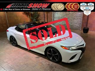 <strong>*** SPORTY CAMRY XSE W/ COCKPIT RED LEATHER! *** PANORAMIC ROOF, 8 INCH TOUCHSCREEN, ADAPTIVE CRUISE CONTROL!! *** HEATED SEATS, WIRELESS CHARGING, 19 INCH ALLOYS!! *** </strong>Toyota reliability, sports car looks and loaded with the latest & greatest tech and features to boot! Does it get much better?? If youre in the market for a comfortable 5-seater with plenty of trunk space, economy & performance, reliability and looks, your search may be over. Beautiful styling inside and out, Toyota really nailed it with this generation of the crowd favourite Camry! Okay lets get technical... this ones jam packed with all sorts of goodies like a stunning <strong>PANORAMIC ROOF</strong>......<strong>RED LEATHER </strong>Interior......<strong>8 INCH MULTIMEDIA TOUCHSCREEN</strong>......<strong>ADAPTIVE CRUISE CONTROL</strong>......<strong>HEATED SEATS</strong>......Dual <strong>POWER ADJUSTABLE SEATS </strong>w/ Drivers Lumbar Support......<strong>WIRELESS SMARTPHONE CHARGING</strong>......Blind Spot Monitoring & Rear Cross Traffic Alert......SiriusXM Satellite Radio......Electronic Parking Brake w/ Hold......Automatic <strong>DUAL ZONE CLIMATE CONTROL</strong>......Backup Camera......Selectable Drive Modes (Eco, Normal, Sport)......All Weather Trunk Liner......Leather Sport Wheel w/ Media & Cruise Controls......Gloss Blackout Trim (Grille, Accents, Spoiler)......Automatic Lights......Lane Departure Warning......Keyless Entry......<strong>LED </strong>Lights......<strong>HID </strong>Projector Headlights......Sport Bumpers & Diffuser......Smooth 8-Speed Automatic Transmission......Gorgeous <strong>19 INCH ALLOY RIMS </strong>w/ <strong>BRIDGESTONE</strong> Tires!!<br /><br />This Sporty Camry Sedan comes with two sets of Keys & Fobs and Fitted All Weather Mats. 102,000kms, now sale priced at just $29,800 with Financing & Extended Warranty available!<br /><br /><br />Will accept trades. Please call (204)560-6287 or View at 3165 McGillivray Blvd. (Conveniently located two minutes West from Costco at corner of Kenaston and McGillivray Blvd.)<br /><br />In addition to this please view our complete inventory of used <a href=\https://www.autoshowwinnipeg.com/used-trucks-winnipeg/\>trucks</a>, used <a href=\https://www.autoshowwinnipeg.com/used-cars-winnipeg/\>SUVs</a>, used <a href=\https://www.autoshowwinnipeg.com/used-cars-winnipeg/\>Vans</a>, used <a href=\https://www.autoshowwinnipeg.com/new-used-rvs-winnipeg/\>RVs</a>, and used <a href=\https://www.autoshowwinnipeg.com/used-cars-winnipeg/\>Cars</a> in Winnipeg on our website: <a href=\https://www.autoshowwinnipeg.com/\>WWW.AUTOSHOWWINNIPEG.COM</a><br /><br />Complete comprehensive warranty is available for this vehicle. Please ask for warranty option details. All advertised prices and payments plus taxes (where applicable).<br /><br />Winnipeg, MB - Manitoba Dealer Permit # 4908                                              <p>Sold to another happy customer</p>