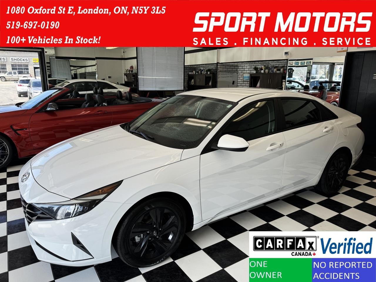 Used 2021 Hyundai Elantra Preferred+Lane Keep+Remote Start+CLEAN CARFAX for sale in London, ON