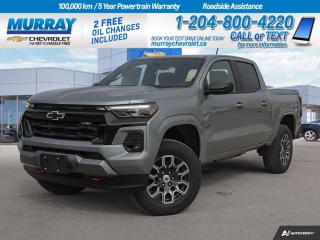 Unleash your adventurous spirit with the brand new 2024 Chevrolet Colorado 4WD Z71. This robust and stylish crew cab pickup is ready to conquer any terrain you dare to venture, all while maintaining a comfortable and smooth ride.  Under the hood, this beast is powered by a Turbocharged Gas I4 2.7L engine, paired with an 8-speed automatic transmission, ensuring optimum performance whether youre navigating the city streets of Winnipeg or exploring off-road trails.  The Chevrolet Colorado 4WD Z71 is not just about power and performance; its crew cab body style offers ample space for passengers and cargo, making it an ideal choice for family trips, outdoor adventures, or simply tackling your daily chores.  Here at Murray Chevrolet Winnipeg, we go above and beyond to offer you the best. This is why we present you with this brand new 2024 Chevrolet Colorado, a vehicle that combines power, comfort, and style, ready to meet and exceed your expectations. So why wait? Experience the unmatched capability and comfort of the Chevrolet Colorado 4WD Z71 today!  Dealer Permit #1740