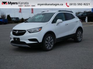 <b>Rear View Camera,  Keyless Entry,  Cruise Control!</b><br> <br>     This  2018 Buick Encore is fresh on our lot in Kanata. <br> <br>Step into this 2018 Buick Encore, and youll find premium materials, carefully sculpted appointments, and a quiet, spacious cabin that makes every drive a pleasure. The beautifully sculpted front fascia and grille flow smoothly to the rear of the small SUV, giving it a sleek, sculpted look. No matter where you set out in the Encore, youll always arrive in style. This  SUV has 70,012 kms. Its  white in colour  . It has an automatic transmission and is powered by a  138HP 1.4L 4 Cylinder Engine. <br> <br> Our Encores trim level is Preferred. This Encore Preferred comes with Buick IntelliLink that has a 7 inch colour touchscreen, a 6 speaker audio system with bluetooth audio streaming, stylish aluminum wheels, a rear vision camera, remote keyless entry, cruise control, power windows and locks, plus many more advanced features. This vehicle has been upgraded with the following features: Rear View Camera,  Keyless Entry,  Cruise Control. <br> <br>To apply right now for financing use this link : <a href=https://www.myerskanatagm.ca/finance/ target=_blank>https://www.myerskanatagm.ca/finance/</a><br><br> <br/><br>Price is plus HST and licence only.<br>Book a test drive today at myerskanatagm.ca<br>*LIFETIME ENGINE TRANSMISSION WARRANTY NOT AVAILABLE ON VEHICLES WITH KMS EXCEEDING 140,000KM, VEHICLES 8 YEARS & OLDER, OR HIGHLINE BRAND VEHICLE(eg. BMW, INFINITI. CADILLAC, LEXUS...)<br> Come by and check out our fleet of 30+ used cars and trucks and 110+ new cars and trucks for sale in Kanata.  o~o