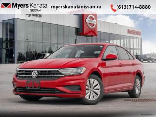 <b>16 in Rama Alloy Wheels,  LED Headlamps,  6.5 in Touchscreen Radio,  App Connect,  Android Auto!</b><br> <br>  Compare at $15789 - KANATA NISSAN PRICE is just $14895! <br> <br>   This 2019 Volkswagen Jetta and its crisp detailed exterior lines will remain ageless. This  2019 Volkswagen Jetta is for sale today in Kanata. This  sedan has 135,293 kms. Its  red in colour  . It has an automatic transmission and is powered by a  147HP 1.4L 4 Cylinder Engine. <br> <br> Our Jettas trim level is Comfortline. This Volkswagen Jetta is the face of practical family sedans with features that include elegant alloy wheels, body colored heated side mirrors, chrome grille accents, heated wiper jets, fully automatic LED headlamps, heated front comfort seats with manual adjustment, manual air conditioning, cruise control, remote keyless entry, front and rear cup holders, a front center armrest, a rear view camera and much more. This vehicle has been upgraded with the following features: 16 In Rama Alloy Wheels,  Led Headlamps,  6.5 In Touchscreen Radio,  App Connect,  Android Auto,  Apple Carplay,  Heated Seats. <br> <br/><br> Payments from <b>$239.57</b> monthly with $0 down for 84 months @ 8.99% APR O.A.C. ( Plus applicable taxes -  and licensing    ).  See dealer for details. <br> <br>*LIFETIME ENGINE TRANSMISSION WARRANTY NOT AVAILABLE ON VEHICLES WITH KMS EXCEEDING 140,000KM, VEHICLES 8 YEARS & OLDER, OR HIGHLINE BRAND VEHICLE(eg. BMW, INFINITI. CADILLAC, LEXUS...)<br> Come by and check out our fleet of 50+ used cars and trucks and 90+ new cars and trucks for sale in Kanata.  o~o