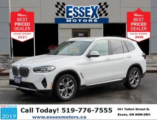 Used 2022 BMW X3 30i*Turbo*Heated Leather*CarPlay*Rear Cam*AWD for sale in Essex, ON