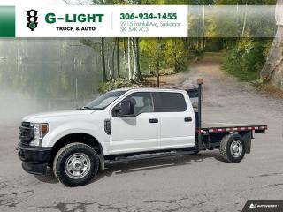 Used 2021 Ford F-350 XLT 4WD Crew Cab 8' Box FLAT BED!!! for sale in Saskatoon, SK
