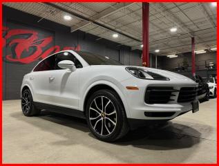 <div>Carrara White Metallic Exterior On Black Leather Seat Trim.</div><div></div><div>One Owner, Local Ontario Vehicle, No Accidents, Clean Carfax, Certified, And A Balance Of Porsche Warranty!</div><div></div><div>Financing And Extended Warranty Options Available, Trade-Ins Are Welcome!</div><div></div><div>This 2023 Porsche Cayenne AWD Coupe Is Loaded With A Premium Package, Heated Windscreen, Surround View, Smartphone Compartment w/Wireless Charging, Front Ventilated Seats, Front & Rear Heated Seats, Under Door Puddle Light Projectors, Exterior Mirror Lower Trim & Base in Ext Colour, Porsche Crest on Front Headrests, Exclusive Design Fuel Cap, Trailer Hitch w/o Tow Ball, 21" Cayenne Exclusive Design Gloss Black, Wheel Centre Caps w/Coloured Porsche Crest, Ambient Lighting, LED Headlights w/PDLS, Comfort Access, 14-Way Power Seats w/Memory Package, Auto-Dimming Mirrors, Lane Change Assist (LCA), BOSE Surround Sound System, And More!</div><div></div><div>We Do Not Charge Any Additional Fees For Certification, Its Just The Price Plus HST And Licencing.</div><div></div><div>Follow Us On Instagram, And Facebook.</div><div></div><div>Dont Worry About Rain, Or Snow, Come Into Our 20,000sqft Indoor Showroom, We Have Been In Business For A Decade, With Many Satisfied Clients That Keep Coming Back, And Refer Their Friends And Family. We Are Confident You Will Have An Enjoyable Shopping Experience At AutoBase. If You Have The Chance Come In And Experience AutoBase For Yourself.</div><div><br /></div>