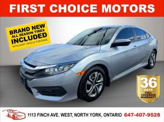 Welcome to First Choice Motors, the largest car dealership in Toronto of pre-owned cars, SUVs, and vans priced between $5000-$15,000. With an impressive inventory of over 300 vehicles in stock, we are dedicated to providing our customers with a vast selection of affordable and reliable options. <br><br>Were thrilled to offer a used 2017 Honda Civic LX, grey color with 160,000km (STK#7137) This vehicle was $15990 NOW ON SALE FOR $13990. It is equipped with the following features:<br>- Automatic Transmission<br>- Heated seats<br>- Bluetooth<br>- Reverse camera<br>- Power windows<br>- Power locks<br>- Power mirrors<br>- Air Conditioning<br><br>At First Choice Motors, we believe in providing quality vehicles that our customers can depend on. All our vehicles come with a 36-day FULL COVERAGE warranty. We also offer additional warranty options up to 5 years for our customers who want extra peace of mind.<br><br>Furthermore, all our vehicles are sold fully certified with brand new brakes rotors and pads, a fresh oil change, and brand new set of all-season tires installed & balanced. You can be confident that this car is in excellent condition and ready to hit the road.<br><br>At First Choice Motors, we believe that everyone deserves a chance to own a reliable and affordable vehicle. Thats why we offer financing options with low interest rates starting at 7.9% O.A.C. Were proud to approve all customers, including those with bad credit, no credit, students, and even 9 socials. Our finance team is dedicated to finding the best financing option for you and making the car buying process as smooth and stress-free as possible.<br><br>Our dealership is open 7 days a week to provide you with the best customer service possible. We carry the largest selection of used vehicles for sale under $9990 in all of Ontario. We stock over 300 cars, mostly Hyundai, Chevrolet, Mazda, Honda, Volkswagen, Toyota, Ford, Dodge, Kia, Mitsubishi, Acura, Lexus, and more. With our ongoing sale, you can find your dream car at a price you can afford. Come visit us today and experience why we are the best choice for your next used car purchase!<br><br>All prices exclude a $10 OMVIC fee, license plates & registration  and ONTARIO HST (13%)