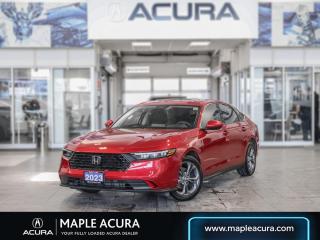 2-ways remote starter, Bluetooth, Lane Departure, Market Value Pricing, Not a Rental, Local Trade, 30 Day 1,000km safety related and 90 Day 5,000 km engine and transmission warranty, ** All vehicles are all in priced, No additional fees are applied., Ask us about including Acuras 40 month Tire and Rim warranty., Black Fabric Cloth, 4-Wheel Disc Brakes, Apple CarPlay/Android Auto, Lane departure: Lane Keeping Assist System (LKAS) active, Power driver seat, Power moonroof, Radio: AM/FM Audio System w/8 Speakers, Rear anti-roll bar, Rear window defroster, Remote keyless entry, Security system.

2023 Honda Accord EX
1.5T I4 DOHC 16V Turbocharged VTEC CVT FWD


** All vehicles are all in priced, No additional fees are applied. Buying an used vehicle from Maple Acura is always a safe investment. We know you want to be confident in your choice and we want you to be fully satisfied. Thats why ALL our used vehicles come with our limited warranty peace of mind package included in the price. No questions, no discussion - 30 days or 1,000 km safety related warranty 90 days or 5,000 kilometre powertrain coverage. From the day you pick up your new car you can rest assured that we have you covered.