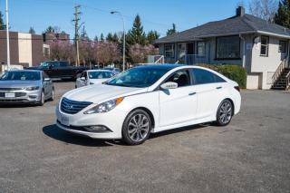 <p>Local BC Hyundai with 41 Service Records! Top of the line, loaded 2.0T Turbo LIMITED. Power Panorama Sunroof, Leather heated and cooled power seating, navigation, bluetooth and more.</p><br><p>Excellent, Affordable Lubrico Warranty Options Available on ALL Vehicles!</p>
<p>604-585-1831</p>
<p>All Vehicles are Safety Inspected by a 3rd Party Inspection Service. <br /> <br />We speak English, French, German, Punjabi, Hindi and Urdu Language! </p>
<p><br />We are proud to have sold over 14,500 vehicles to our customers throughout B.C.<br /> <br />What Makes Us Different? <br />All of our vehicles have been sent to us from new car dealerships. They are all trade-ins and we are a large remarketing centre for the lower mainland new car dealerships. We do not purchase vehicles at auctions or from private sales. <br /> <br />Administration Fee of $375<br /> <br />Disclaimer: <br />Vehicle options are inputted from a VIN decoder. As we make our best effort to ensure all details are accurate we can not guarantee the information that is decoded from the VIN. Please verify any options before purchasing the vehicle. <br /> <br />B.C. Dealers Trade-In Centre <br />14458 104th Ave. <br />Surrey, BC <br />V3R1L9 <br />DL# 26220 <br /> <br />(604) 585-1831</p>
