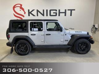 Used 2023 Jeep Wrangler Willys w/ Tech, Convenience, Cold Weather & Tow Groups for sale in Moose Jaw, SK