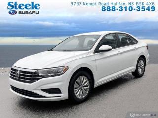 Recent Arrival! Pure White 2019 Volkswagen Jetta Comfortline 1.4 TSI FWD 8-Speed Automatic with Tiptronic 1.4L TSI Atlantic Canadas largest Subaru dealer.Cloth, Air Conditioning, Alloy wheels, App-Connect (Android Auto/Apple CarPlay/MirrorLink), Electronic Stability Control, Exterior Parking Camera Rear, Fully automatic headlights, Heated door mirrors, Heated Front Comfort Seats, Radio: 6.5 Touchscreen, Steering wheel mounted audio controls, Telescoping steering wheel, Tilt steering wheel.WE MAKE IT EASY!