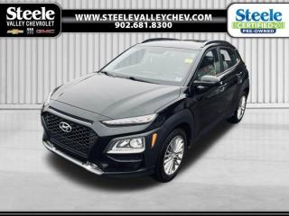 Value Market Pricing.Awards:* ALG Canada Residual Value Awards New Price! Ultra Black Pearl 2021 Hyundai Kona 2.0L Preferred FWD 6-Speed Automatic 2.0L I4 MPI DOHC 16V LEV3-ULEV70 147hp Come visit Annapolis Valleys GM Giant! We do not inflate our prices! We utilize state of the art live software technology to help determine the best price for our used inventory. That technology provides our customers with Fair Market Value Pricing!. Come see us and ask us about the Market Pricing Report on any of our used vehicles.Certified. Certification Program Details: 85 Point Inspection Fresh Oil Change 2 Years MVI Full Tank Of Gas Full Vehicle DetailSteele Valley Chevrolet Buick GMC offers a wide range of new and used cars to Kentville drivers. Our vehicles undergo a 117-point check before being put out for sale, and they also come with a warranty and an auto-check certified history. We also provide concise financing options to you. If local dealerships in your vicinity do not have the models and prices you are looking for, look no further and head straight to Steele Valley Chevrolet Buick GMC. We will make sure that we satisfy your expectations and let you leave with a happy face.Reviews:* Owners tend to report being impressed by the Konas unique looks, sporty and refined drive, strong wintertime performance, maneuverability, and overall bang for the buck. Enthusiast drivers should find the available turbo engine and paddle-shift transmission to be smooth and thrifty when driven gently, and entertaining and eager when driven spiritedly. Source: autoTRADER.ca