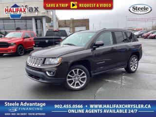 Recent Arrival!2014 Jeep Compass Limited Rugged Brown Pearlcoat 2.4L I4 DOHC 16V Dual VVT 4WD 6-Speed Automatic**Live Market Value Pricing**, 4WD, Alloy wheels, Automatic temperature control, Heated door mirrors, Heated front seats, ParkView Rear Back-Up Camera, Power driver seat, Quick Order Package 2GF Limited, Remote keyless entry, Steering wheel mounted audio controls.Top reasons for buying from Halifax Chrysler: Live Market Value Pricing, No Pressure Environment, State Of The Art facility, Mopar Certified Technicians, Convenient Location, Best Test Drive Route In City, Full Disclosure.Certification Program Details: 85 Point Inspection, 2 Years Fresh MVI, Brake Inspection, Tire Inspection, Fresh Oil Change, Free Carfax Report, Vehicle Professionally Detailed.Here at Halifax Chrysler, we are committed to providing excellence in customer service and will ensure your purchasing experience is second to none! Visit us at 12 Lakelands Boulevard in Bayers Lake, call us at 902-455-0566 or visit us online at www.halifaxchrysler.com *** We do our best to ensure vehicle specifications are accurate. It is up to the buyer to confirm details.***