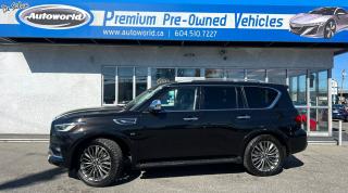 Used 2019 Infiniti QX80 PROACTIVE AWD * 7 Pass, Sunroof, Dual Rear DVD's* for sale in Langley, BC