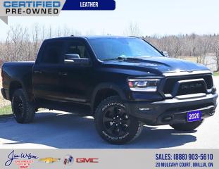 Odometer is 18506 kilometers below market average!

Diamond Black Crystal Pearlcoat 2020 Ram 1500 Sport/Rebel 4D Crew Cab 4WD
8-Speed Automatic HEMI 5.7L V8 VVT


Did this vehicle catch your eye? Book your VIP test drive with one of our Sales and Leasing Consultants to come see it in person.

Remember no hidden fees or surprises at Jim Wilson Chevrolet. We advertise all in pricing meaning all you pay above the price is tax and cost of licensing.