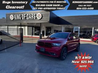Used 2017 Dodge Durango R/T for sale in Langley, BC