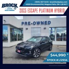 Used 2023 Ford Escape Hybrid PLATINUM for sale in Niagara Falls, ON