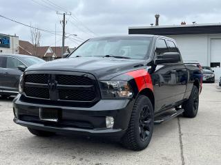 Express Quad Cab 4WD - 5.7 HEMI - No Accidents - Over $8000 in add on items - Exceptionally well cared for - Consignment Sale -  By Appointment -  . <br /><br /><strong>AMAZING Google Reviews!! </strong><a href=https://www.google.com/search?q=mid+toronto+auto+sales&rlz=1C1RXQR_en&oq=mid+toronto+&aqs=chrome.0.0i355i457i512j46i175i199i512j69i57j46i175i199i512j0i22i30j69i60l3.3013j0j7&sourceid=chrome&ie=UTF-8#lrd=0x882b335f7de0ff9b:0x87dd46c2ad07327d,1,,,><strong>Click here for our reviews!</strong></a><br /><br />We have over 20 Financial Institutions for the lowest rates for every credit situation.  <br /><br />Our Vehicles look so Great we Very Frequently get comments that they look like NEW. We really take Great care on making sure you get a Great vehicle from us. <br /><br />Our Fair Prices take the stress out of your purchase; so you can focus on your transportation needs. We use industry software and market data to compare a vehicles condition to similar vehicles for sale in the market area, this gives you Great Value Pricing. <br /><br />Pricing is updated regularly as market conditions change to save you time and virtually eliminate negotiation. <br /><br />Our vehicles are Priced to Sell. Compare us to others and find out for yourself. <br /><br />PRICE BEING ADVERTISED IS A FINANCED PRICE ONLY.  Purchases by Cash, Draft, Money Order, Certified Cheque, ETC will have an additional surcharge of $500.00 as there are a high number of fraudulent transactions, and to prevent exports and non-retail purchases.<br /><br />Onsite Credit Specialist for quick APPROVALS with Good, Bad or No Credit including Consumer Proposals and Bankruptcy as we Finance and Lease from long list of Lenders. <br /><br />Massive indoor showroom with 30 vehicles plus a huge outside inventory of 30 plus vehicles.  <br /><br />No need to shop around and waste time going from dealer to dealer - we have it all! Officially a proud member of IAG - International Auto Group with dealerships known to Toronto car buyers: Yorkdale Ford, Formula Ford, Weston Ford, Pickering Chrysler, Scarborough Mitsubishi, and Conventry North Jaguar Land Rover. Buy from a franchised group with expertise. <br /><br />Located on Dufferin Street, minutes from Yorkdale Mall Shopping Centre, we are central to car buyers all across the GTA. <br /><br />Vehicles are Detailed in and out when you get one from us.  <br /><br />we speak your language - Portuguese - Spanish - Italian - Hindi - Farsi - Tagalog - Gujrati. <br /><br />While every reasonable effort is made to ensure the accuracy of this information, we are not responsible for any errors or omissions contained on these pages. Please verify any information in question with Mid Toronto Auto Sales.<br />